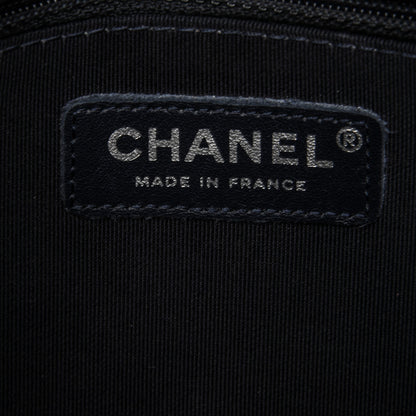 Chanel Aged Calfskin Square Quilted Mademoiselle Crochet Flap Navy 6 of 8