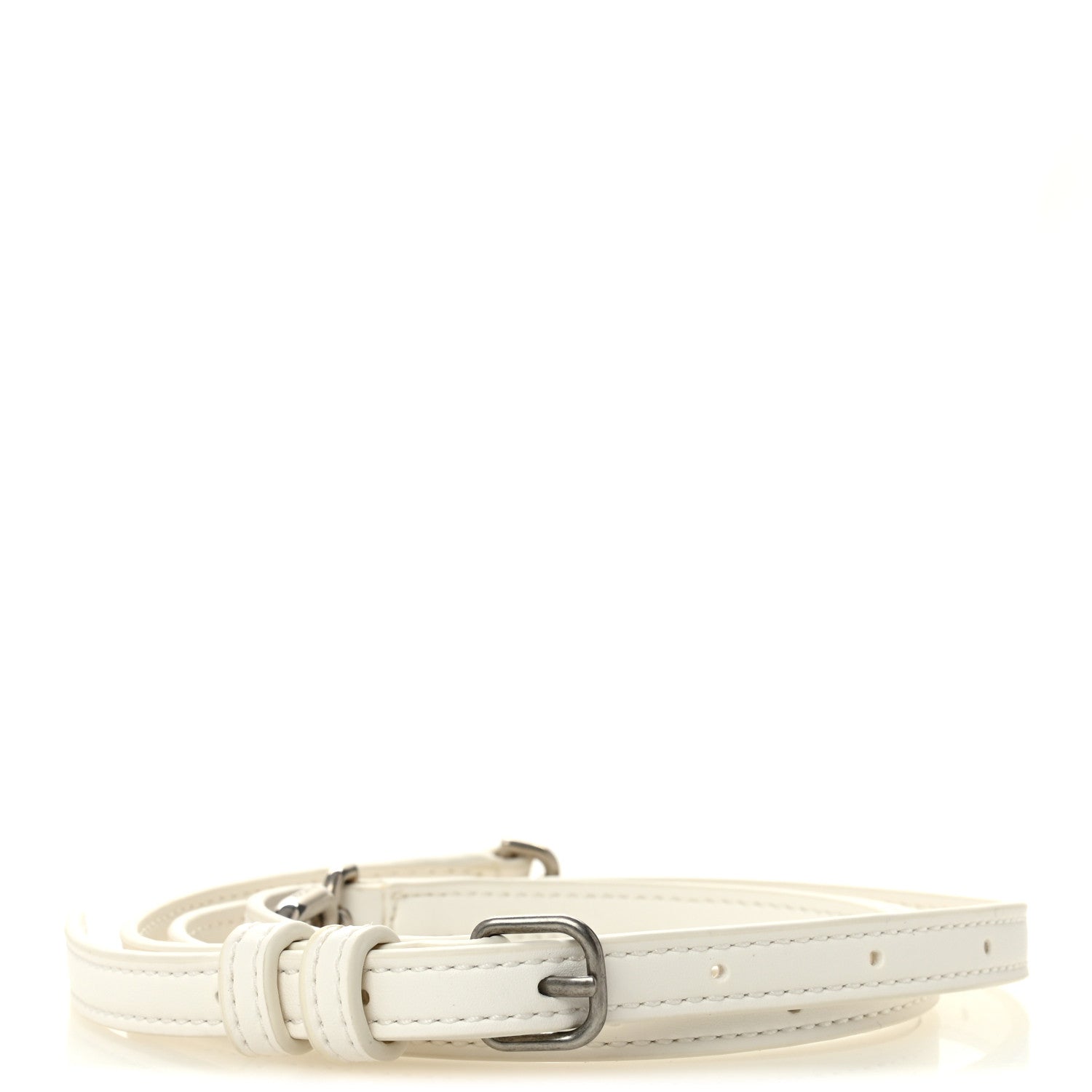 Balenciaga Calfskin Hourglass Shoulder Strap White 2 of 3