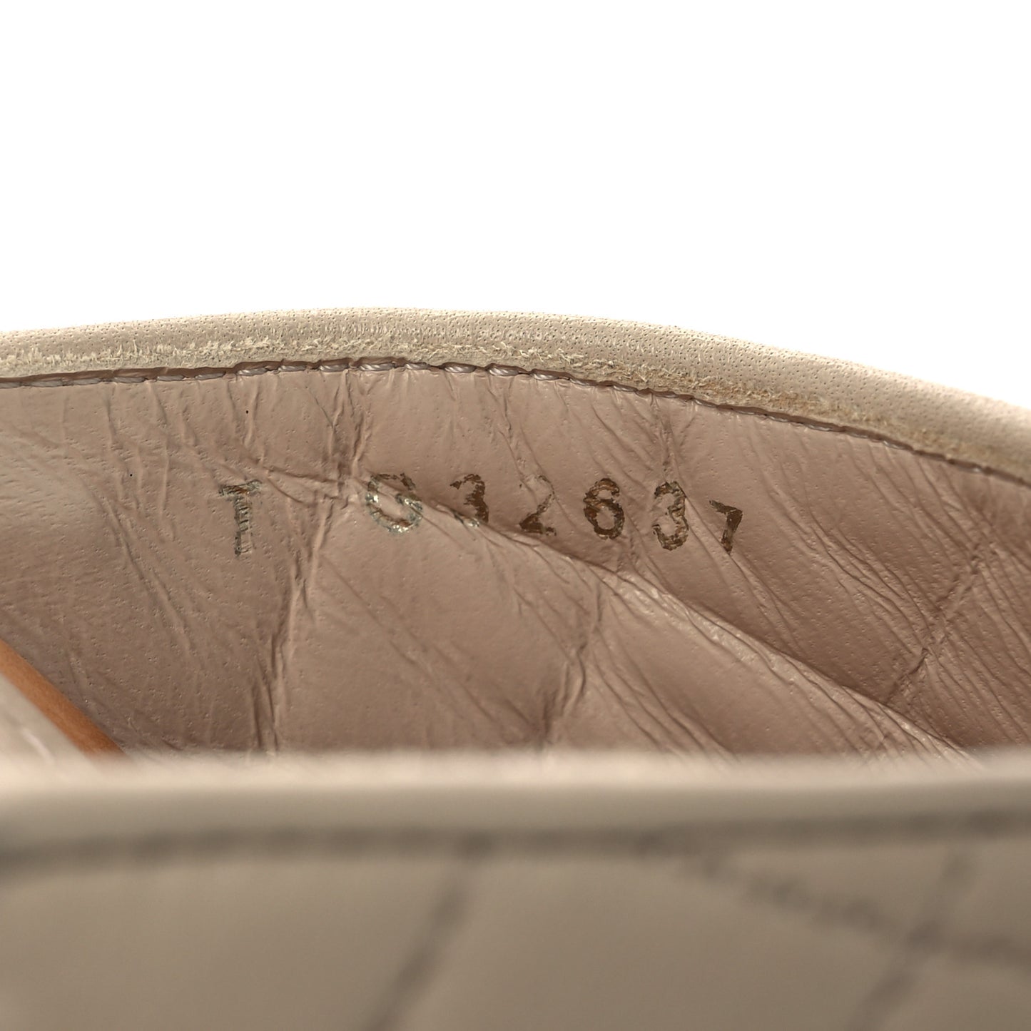 Lambskin Quilted CC Clogs 38 Beige