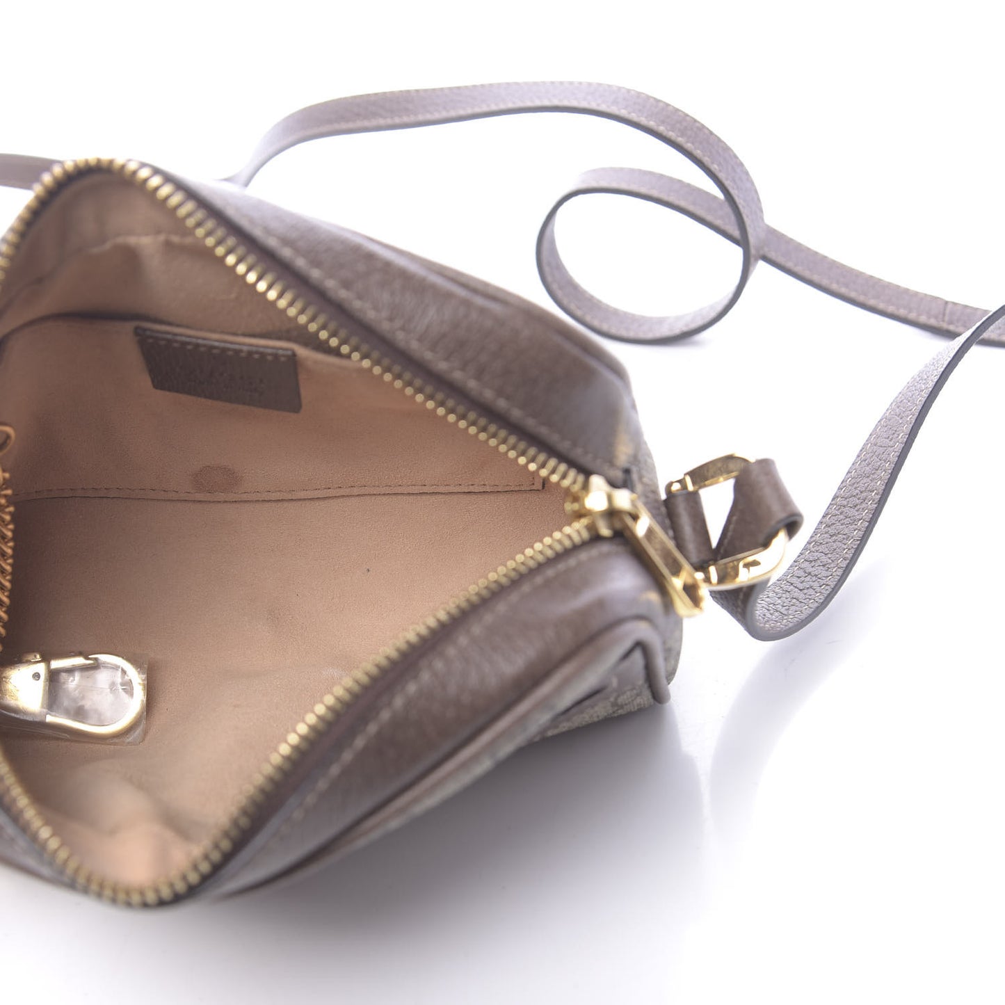 GG Supreme Monogram Web Mini Ophidia Shoulder Bag Brown