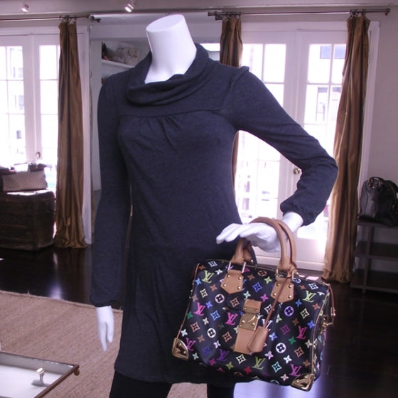 Louis Vuitton Monogram Multicolor Speedy 30 Black 2 of 8