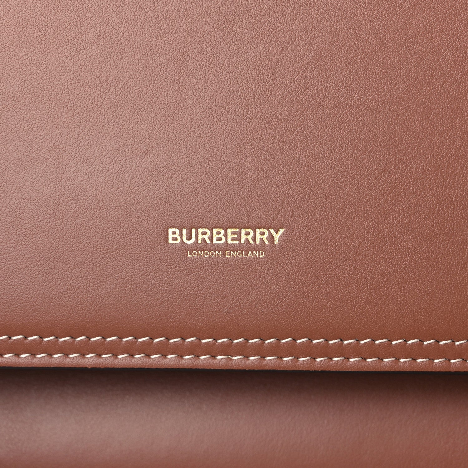 Burberry Smooth Calfskin Medium Pocket Bag Malt Brown 15 of 15