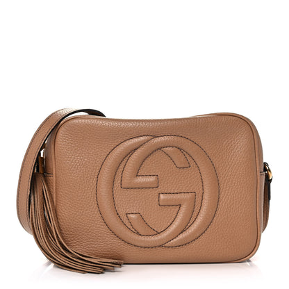 Gucci Pebbled Calfskin Small Soho Disco Bag Camelia 1 of 10