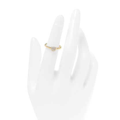 David Yurman 18K Yellow Gold Diamond Petite Solari Station Ring 48 4.5 2 of 4