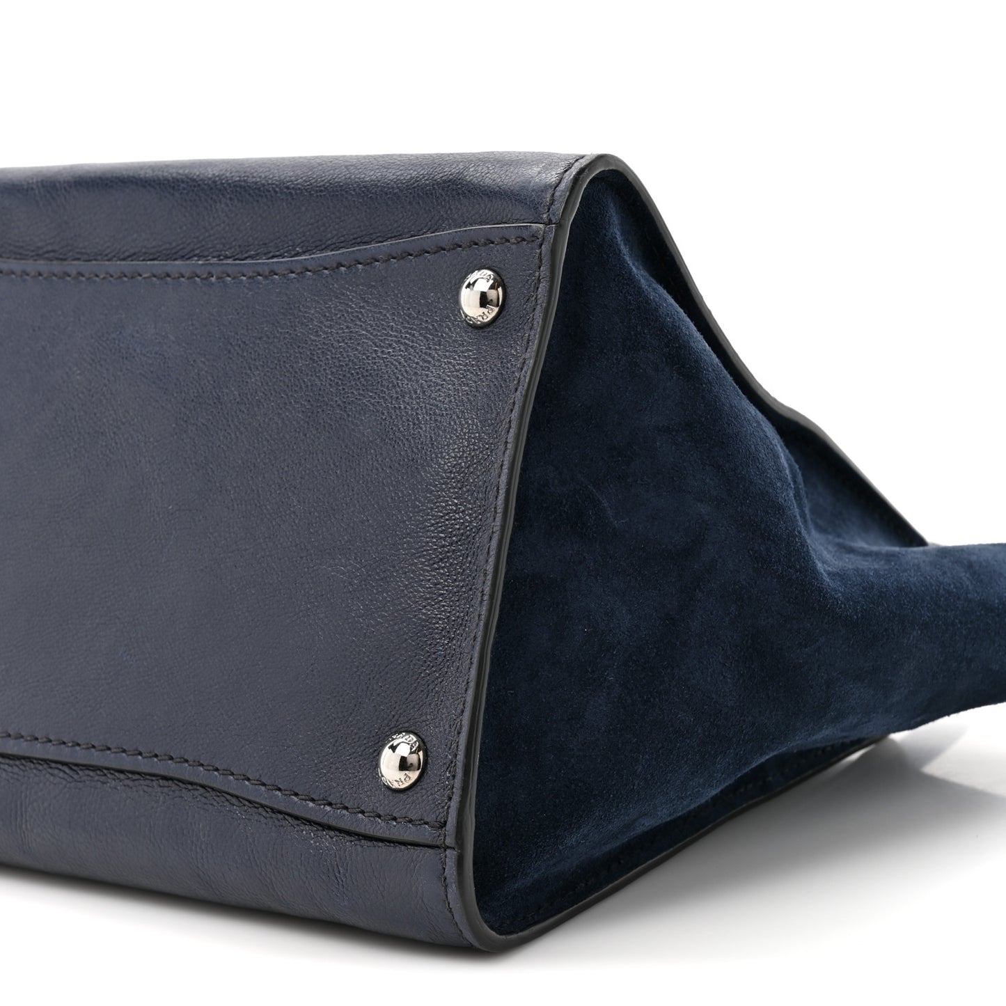 Glace Calf Scamosciato Twin Pocket Tote Baltico