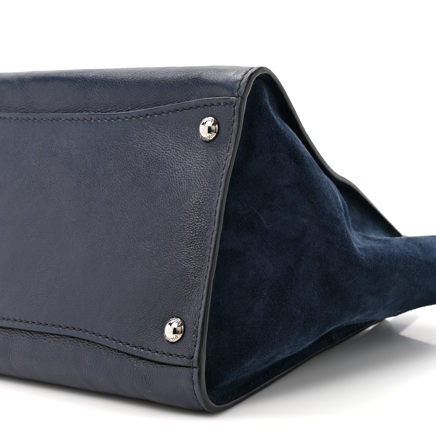 Prada Glace Calf Scamosciato Twin Pocket Tote Baltico 8 of 10