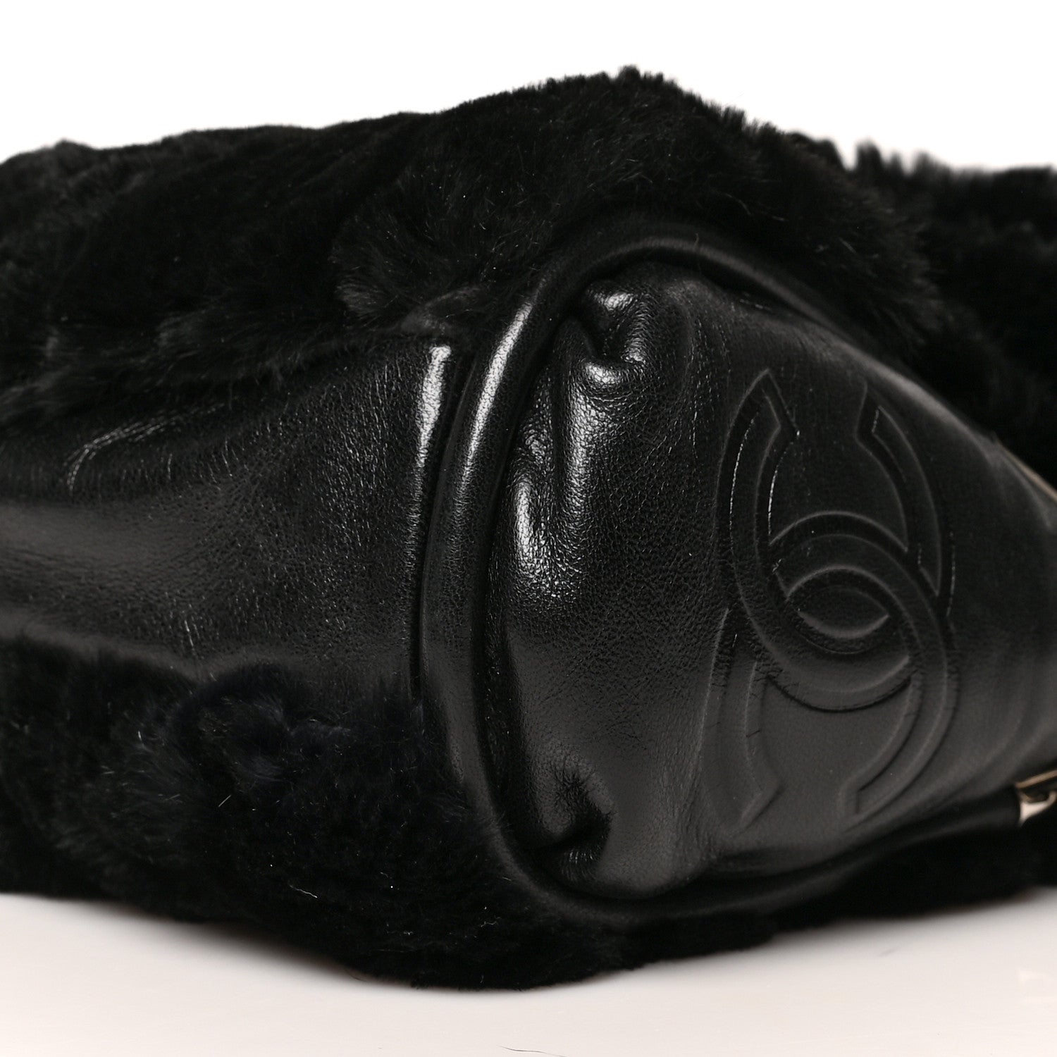 Chanel Fur Small Ultimate Soft Tote Black 9 of 9