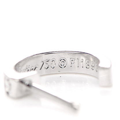 Cartier 18K White Gold Small LOVE Hoop Earrings 4 of 5