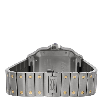 Cartier Stainless Steel 18K Yellow Gold 39.8mm Santos De Cartier Automatic Watch 3 of 5