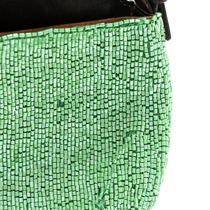 Fendi Beaded Baguette Green 12 of 20