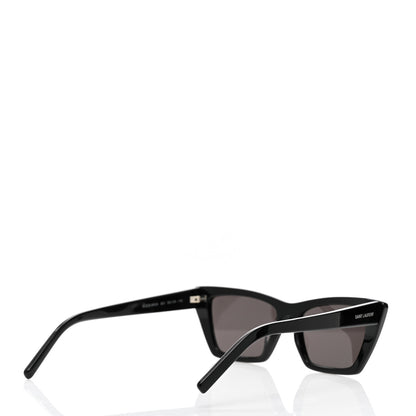 Saint Laurent Acetate Mica Cat Eye Sunglasses SL 276 Black 4 of 8