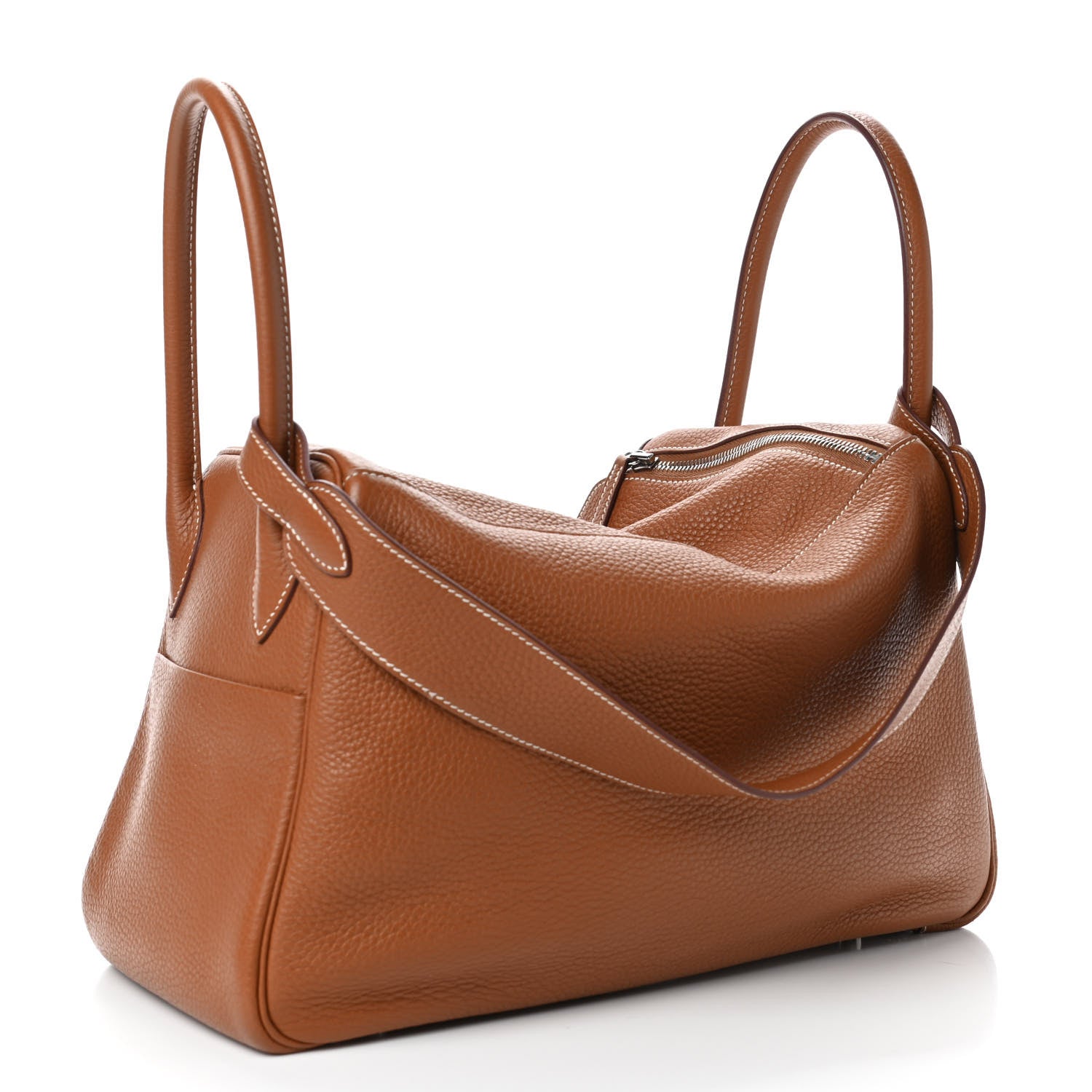 Hermes Taurillon Clemence Lindy 34 Gold 2 of 4