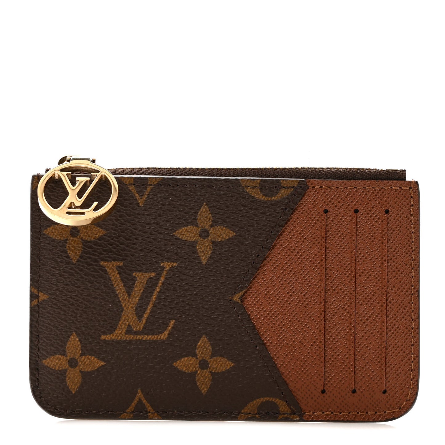 Monogram Zipped Romy Card Holder