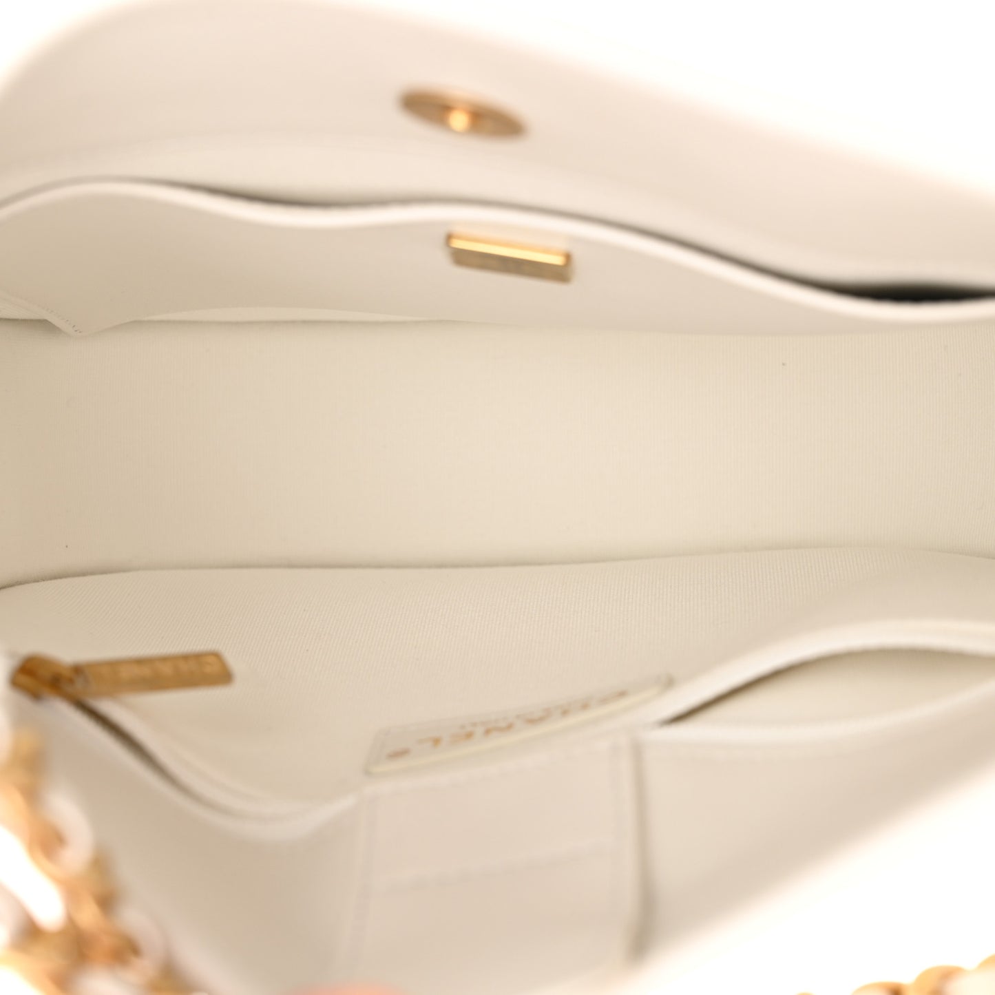 Calfskin Quilted CC Hobo Handbag White