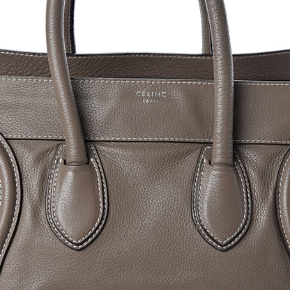 Celine Drummed Calfskin Mini Luggage Souris 7 of 9