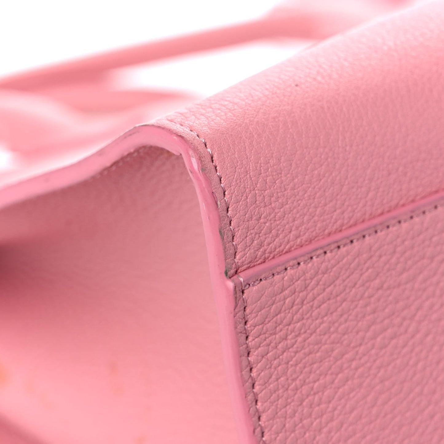 Tumbled Calfskin Large Sun Bag Peony
