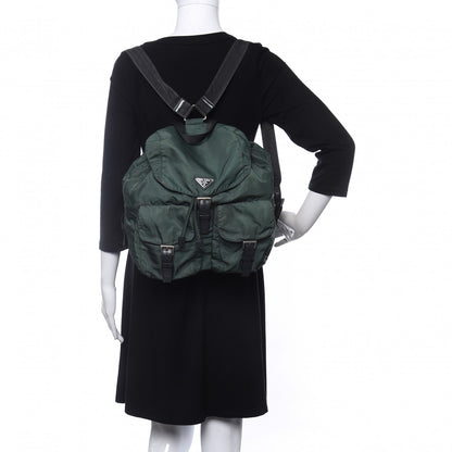 Prada Nylon Vela Large Backpack Green 2 of 15