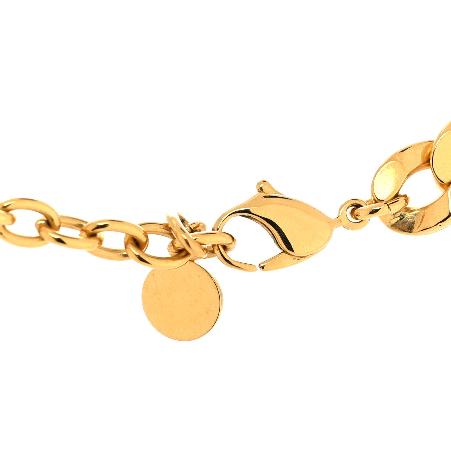 Christian Dior Metal CD Choker Necklace Gold 4 of 5