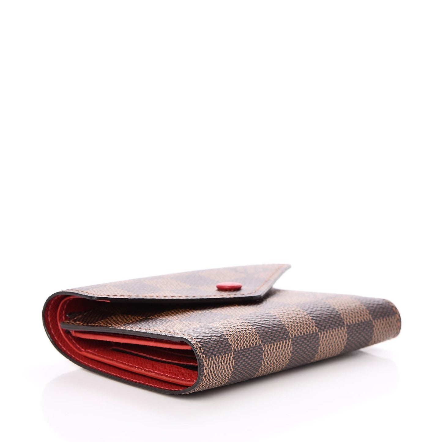 Damier Ebene Victorine Wallet Red