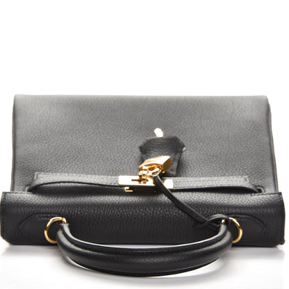 Hermes Togo Kelly Retourne 25 Black 25 of 36