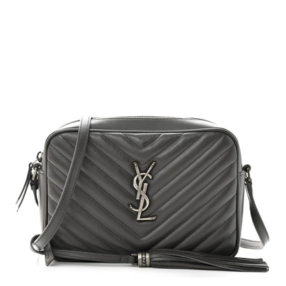 Saint Laurent Calfskin Matelasse Monogram Lou Camera Bag Asphalt 1 of 14