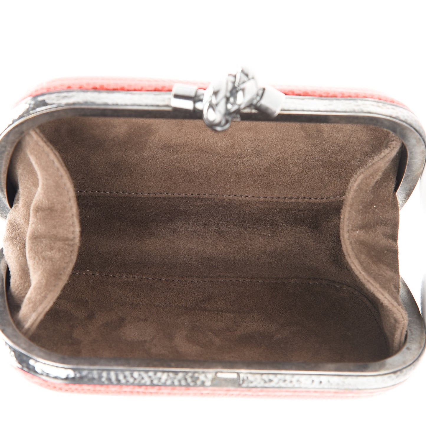 Lizard Knot Clutch Neon Orange