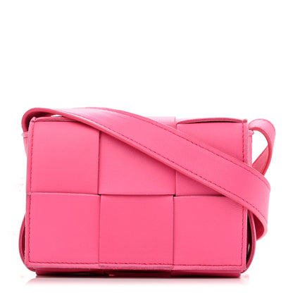 Bottega Veneta Lambskin Maxi Intrecciato Extra Mini Cassette Crossbody Bag Bon Bon 1 of 12