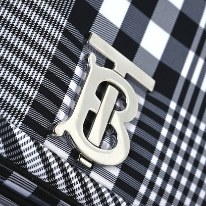 Burberry Nylon Check Small Lola Bag Black White 12 of 12