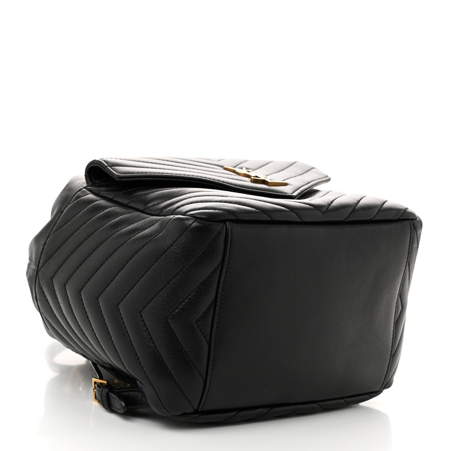 Saint Laurent Lambskin Matelasse Monogram Joe Backpack Black 4 of 10