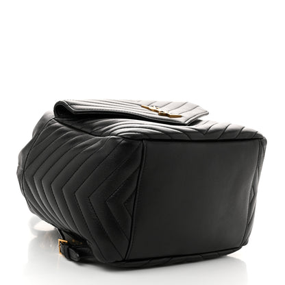 Saint Laurent Lambskin Matelasse Monogram Joe Backpack Black 4 of 10