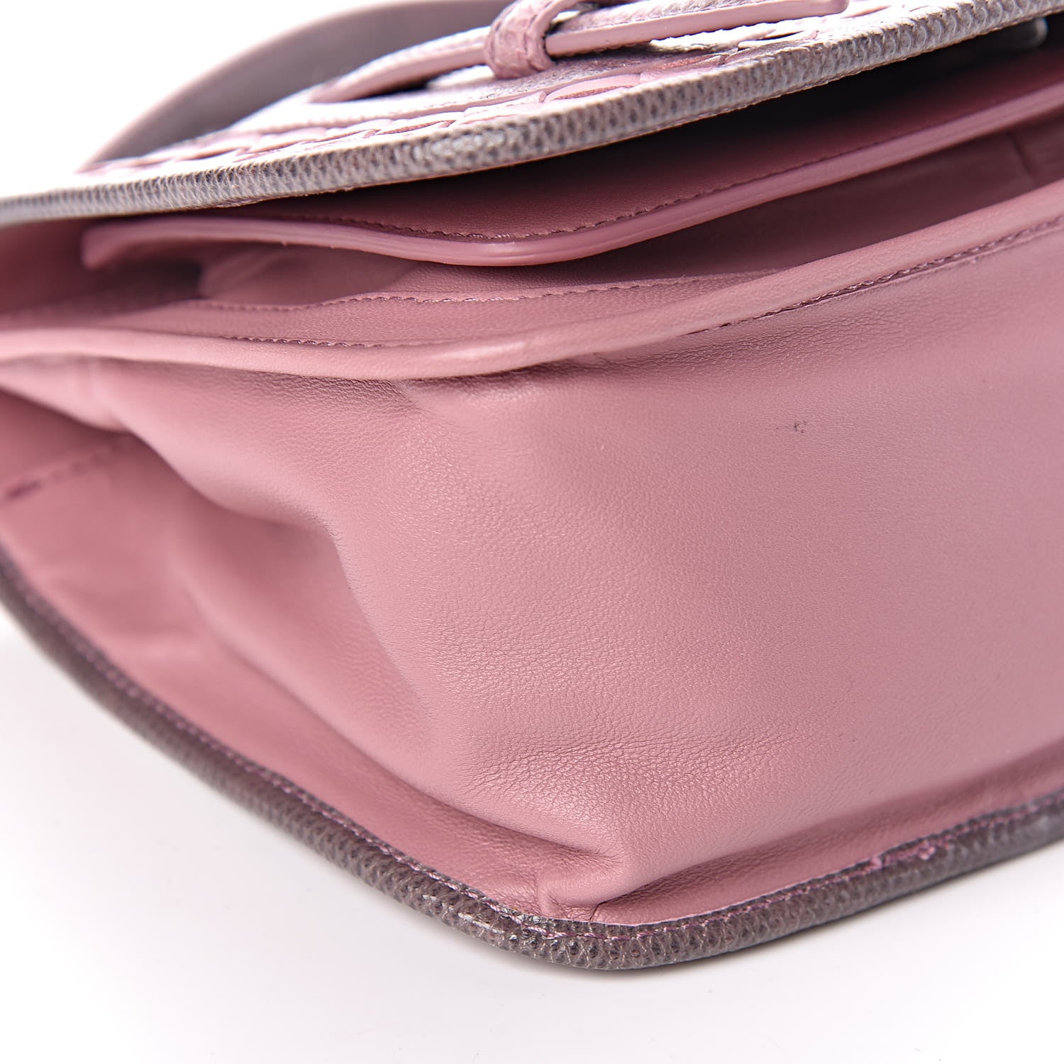 Bottega Veneta Nappa Lizard Intrecciato Flap Crossbody Bag Watteau 7 of 12