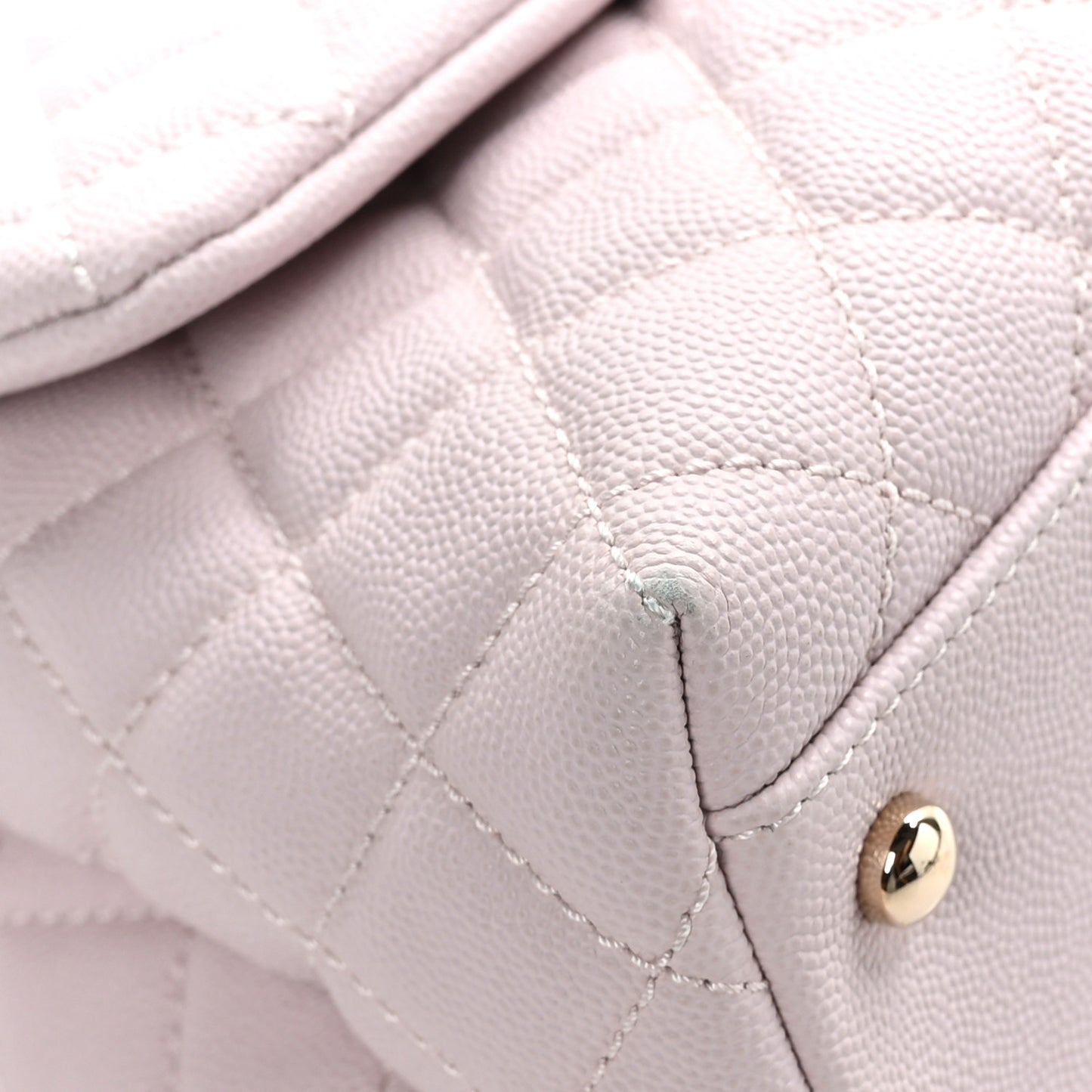 Caviar Quilted Small Coco Handle Flap Lilas Lilac
