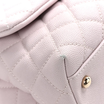 Chanel Caviar Quilted Small Coco Handle Flap Lilas Lilac 8 of 11