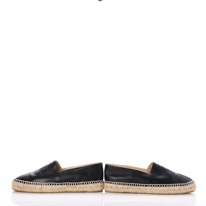 Chanel Lambskin CC Espadrilles 39 Black 7 of 14