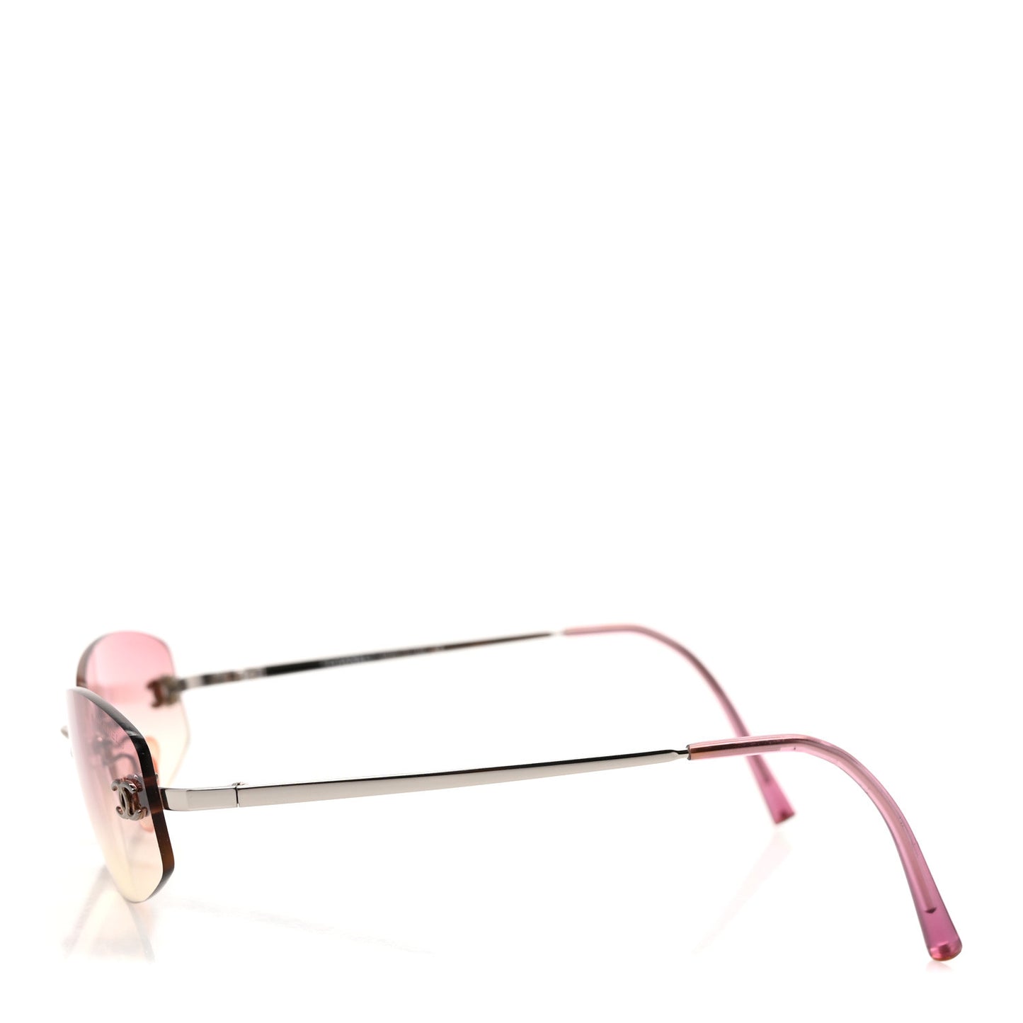 Metal CC Logo Sunglasses 4002 Pink