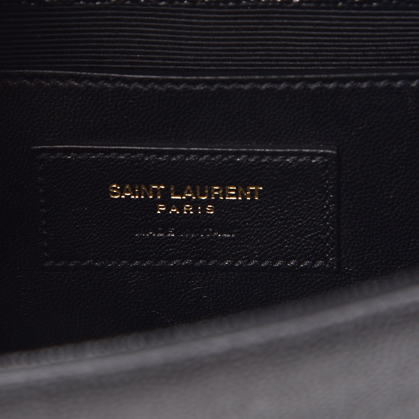 Grain De Poudre Classic Monogram Kate Clutch Black