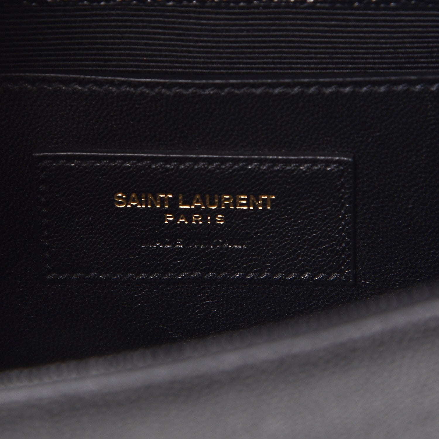 Saint Laurent Grain De Poudre Classic Monogram Kate Clutch Black 6 of 7