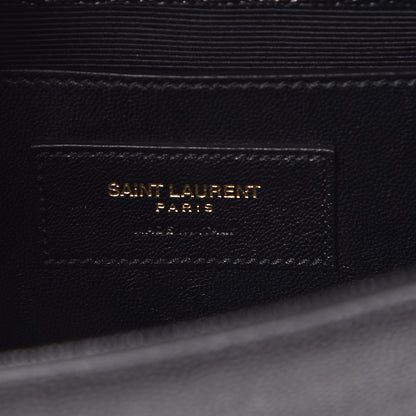 Saint Laurent Grain De Poudre Classic Monogram Kate Clutch Black 6 of 7