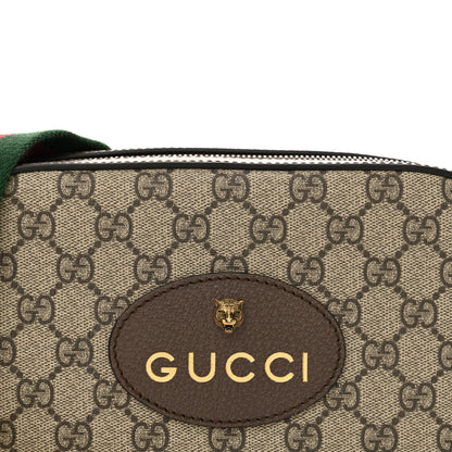 Gucci GG Supreme Monogram Web Neo Vintage Shoulder Bag Beige New Acero Crop 9 of 12