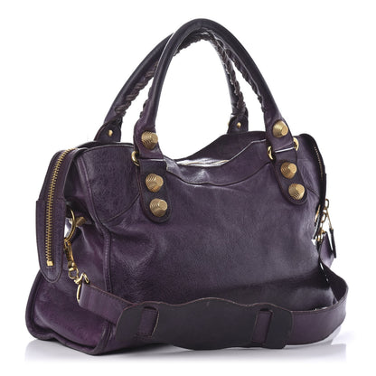 Balenciaga Agneau Giant 21 Gold Hardware City Raisin 3 of 14