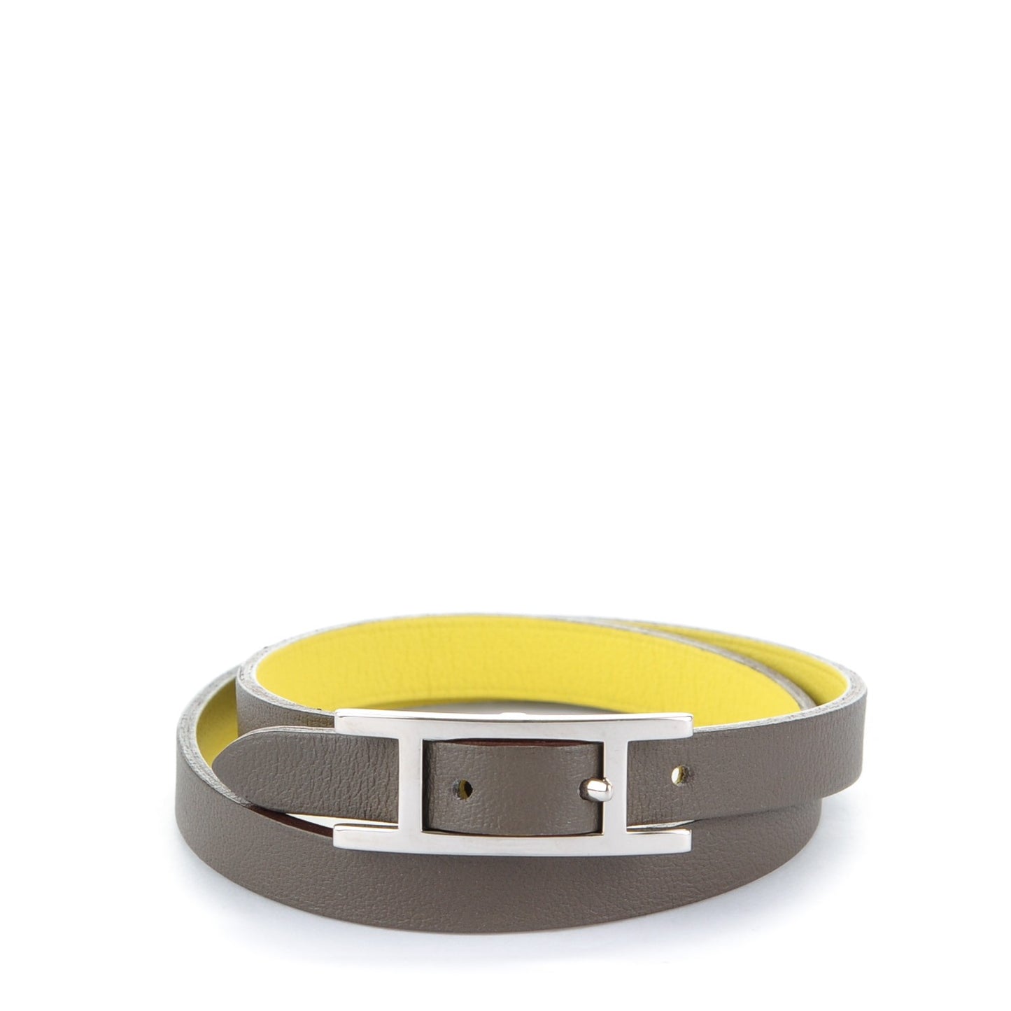 Swift Behapi Double Tour Reversible Bracelet Small Soufre Etain