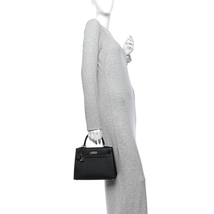 Hermes Epsom Kelly Sellier 25 Black 2 of 11