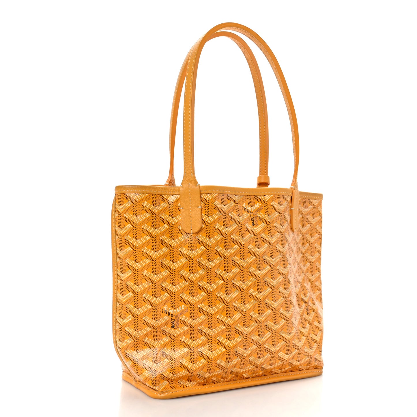 Goyardine Reversible Mini Anjou Yellow