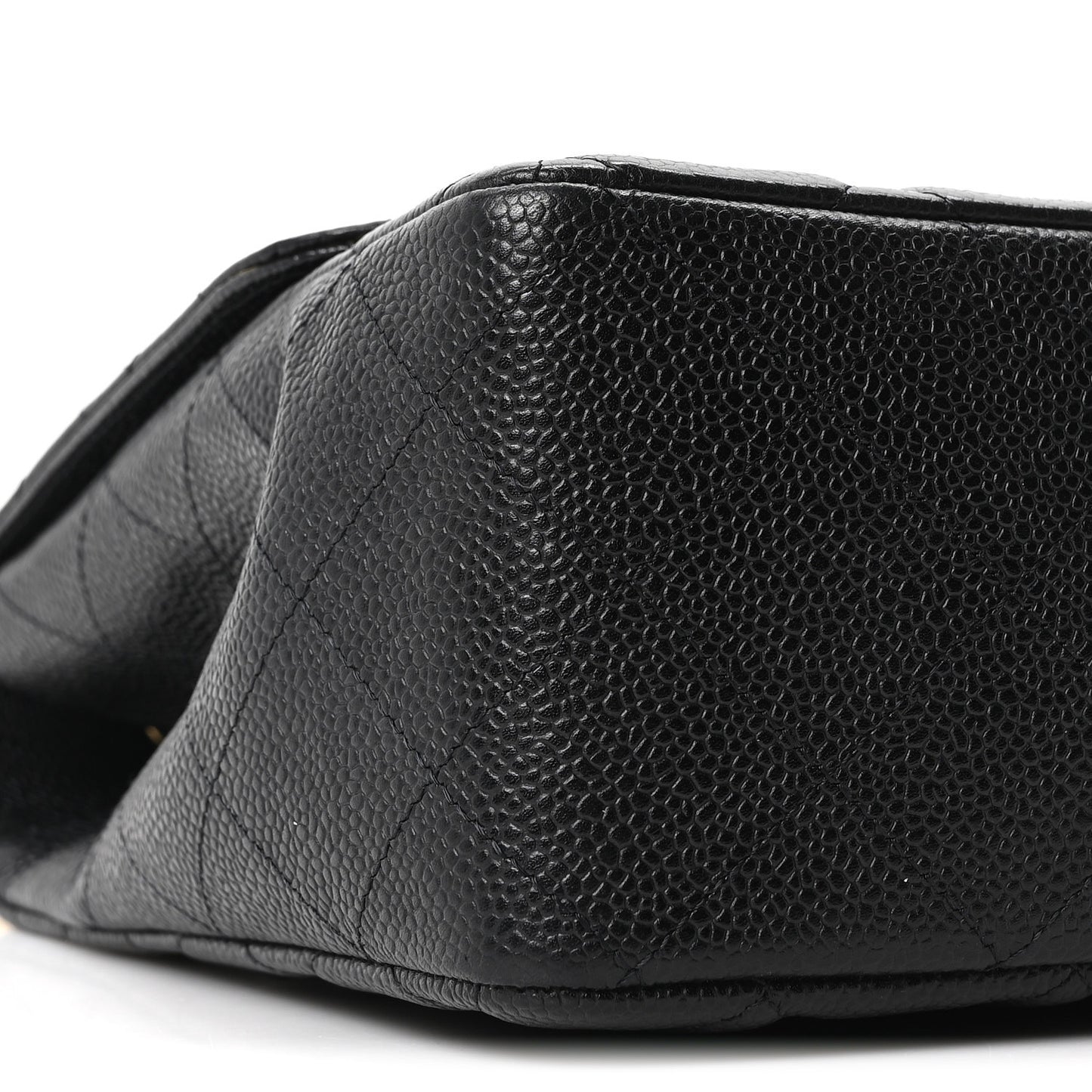 Caviar Quilted Jumbo Single Flap Black