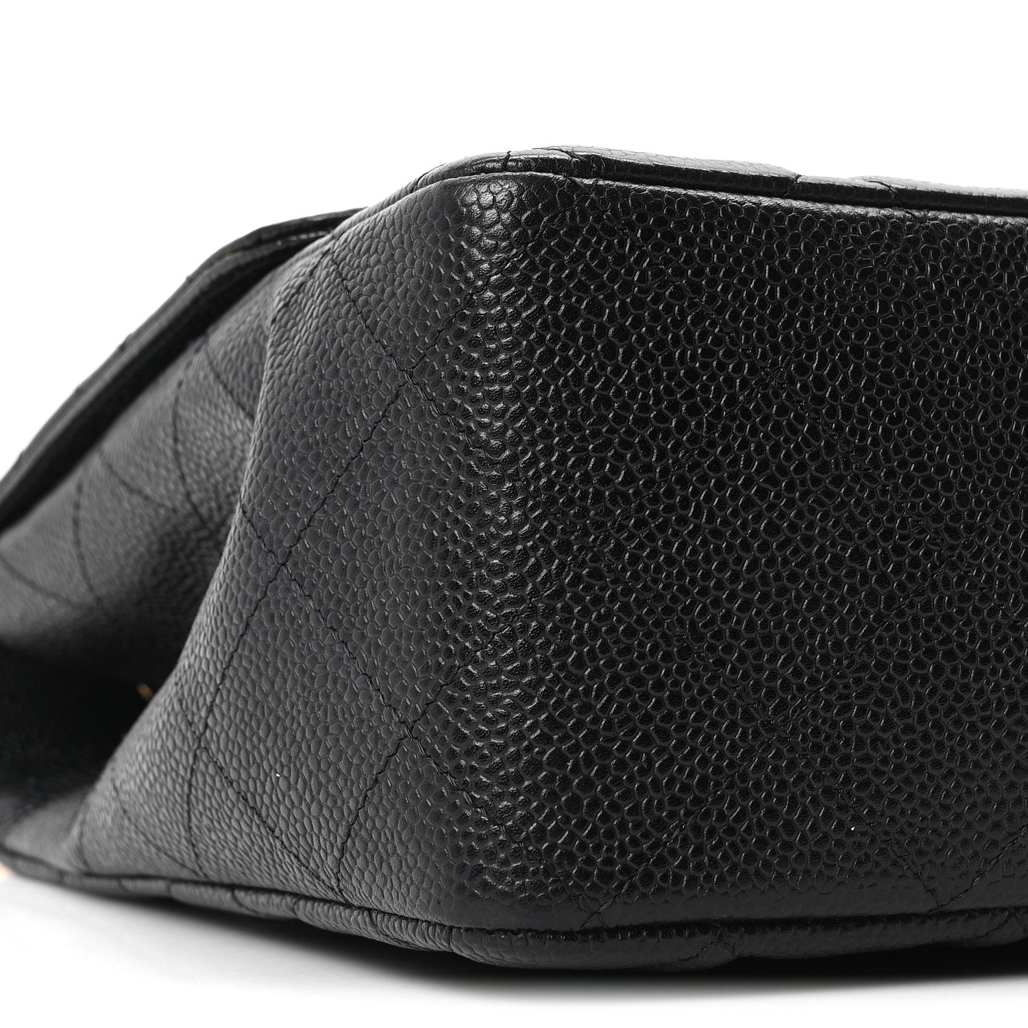 Chanel Caviar Quilted Jumbo Single Flap Black 8 of 10