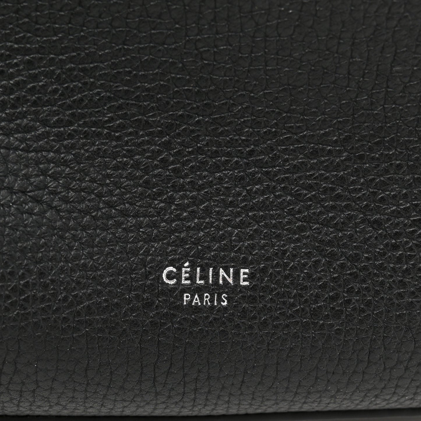 Supple Grained Calfskin Small Long Strap Big Bag Black