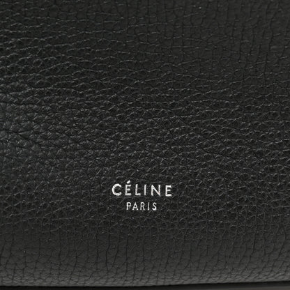 Celine Supple Grained Calfskin Small Long Strap Big Bag Black 6 of 16