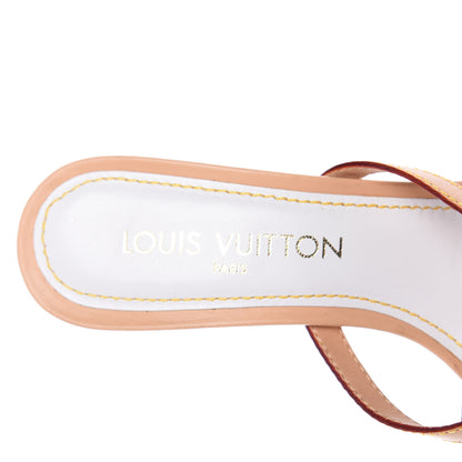 Louis Vuitton Monogram Multicolor Bow Wedge Sandals 37 White 8 of 11