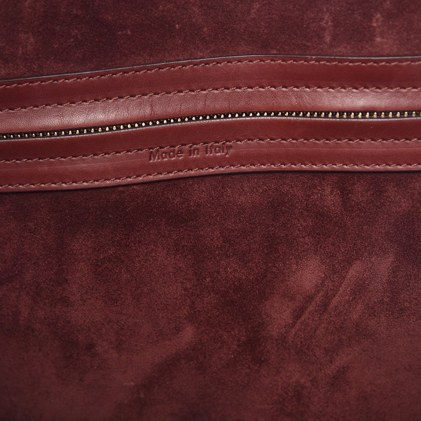 Natural Calfskin Medium Phantom Luggage Burgundy