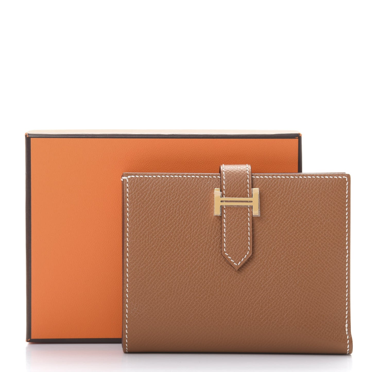 Epsom Bearn Compact Wallet Gold